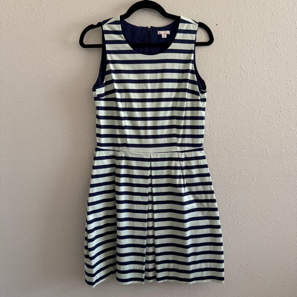 GAP Stripe Sateen Fit & Flare Dress - Picture 2 of 6